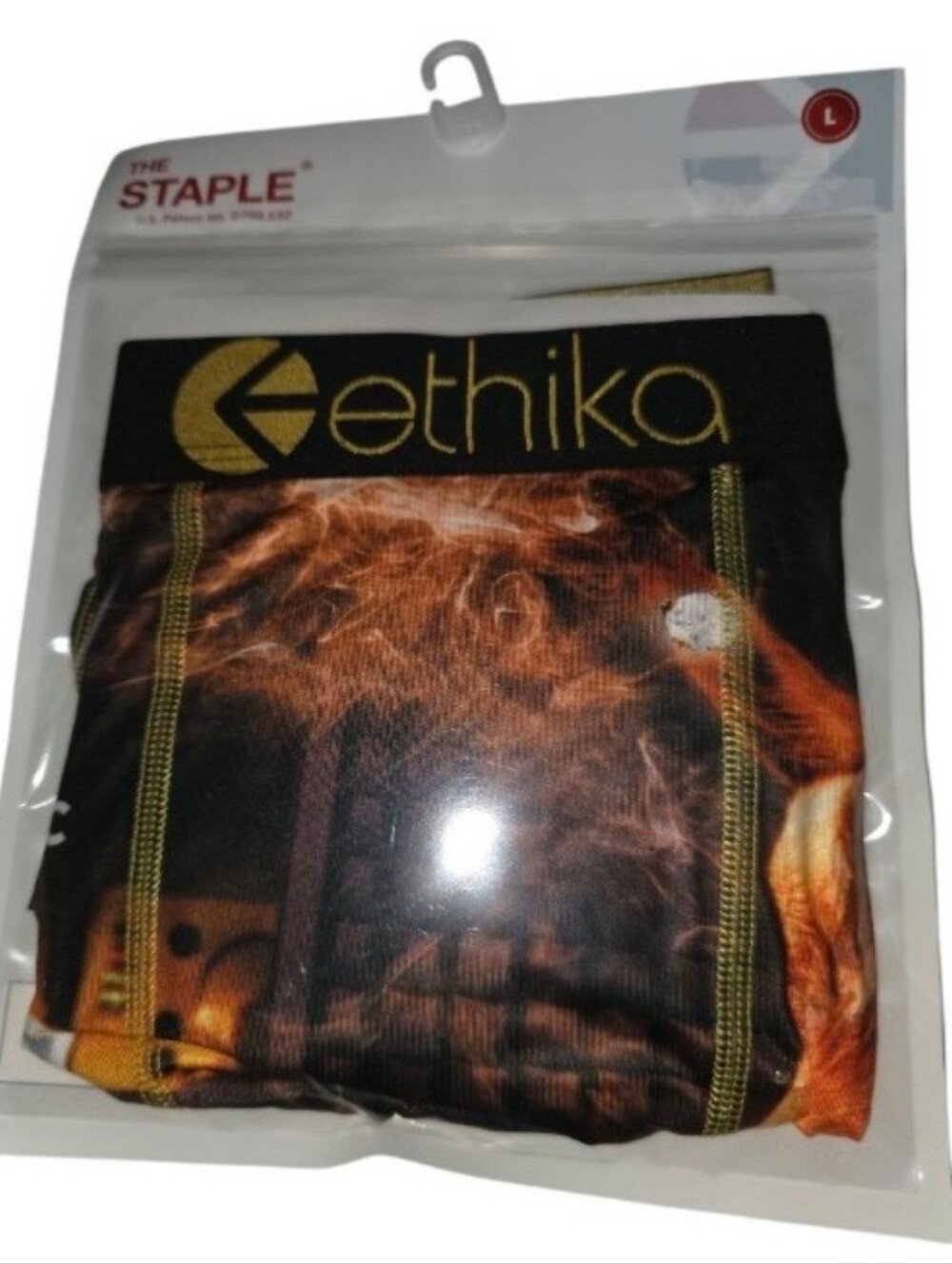 NWT Ethika Men's L Large Boxer Brief Ethika Music Goat